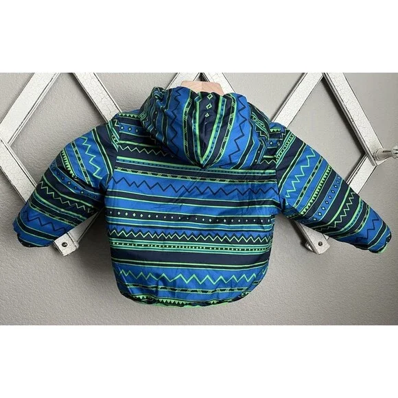The North Face Infant Baby 6-12M Reversible Perrito Hooded Jacket - Blue - Picture 11 of 13